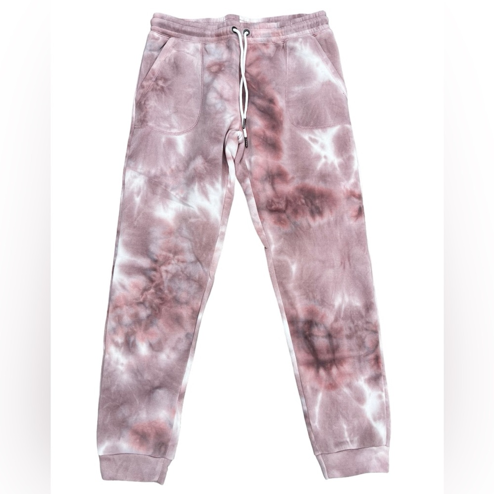 NWT STILLWATER SUPPLY CO Pink Tie Dye Joggers MSRP $50 Pockets Super-Soft Lounge